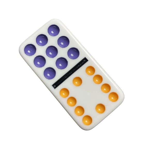 Double Twelve Dominoes Replacement Tile 9 10 Color Dot mq - Picture 2 of 3